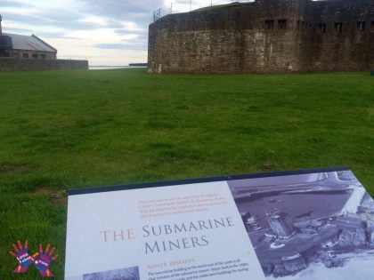 Cycling from Dundee to Stonehaven.The Submarine Miners