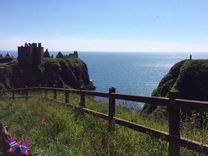 Cycling from Dundee to Stonehaven. Dunnotar Castle