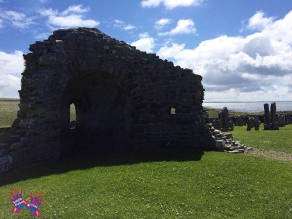The Orkneyinga Saga Centre, Round Kirk, and Earl's Bu, Orphir, Orkney
